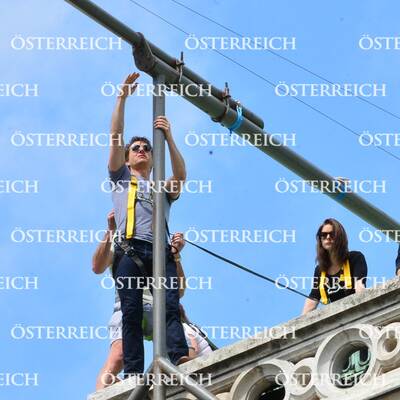 Tom Cruise beim Dreh in Wien