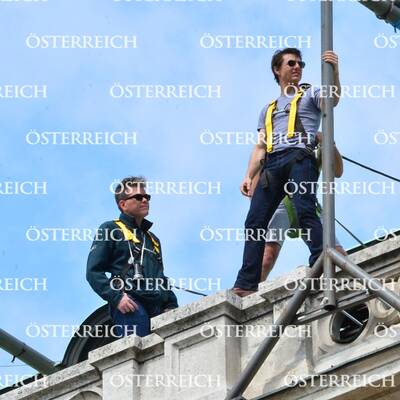 Tom Cruise beim Dreh in Wien