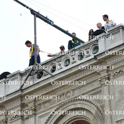 Tom Cruise beim Dreh in Wien