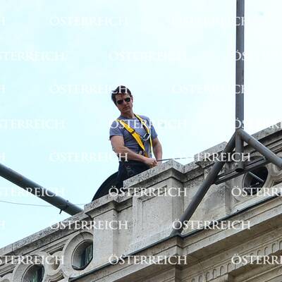 Tom Cruise beim Dreh in Wien