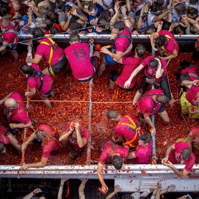 Die größte Tomatenschlacht der Welt