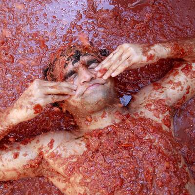 Tomatenschlacht in Spanien