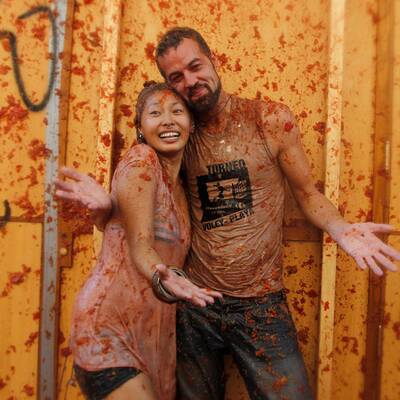 Tomatenschlacht in Spanien