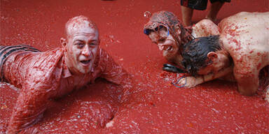 Größte Paradeiserschlacht der Welt in Spanien
