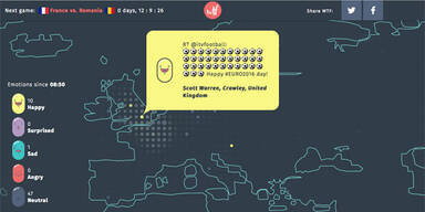 Heimisches Tool zeigt Emotionen der EM-Fans