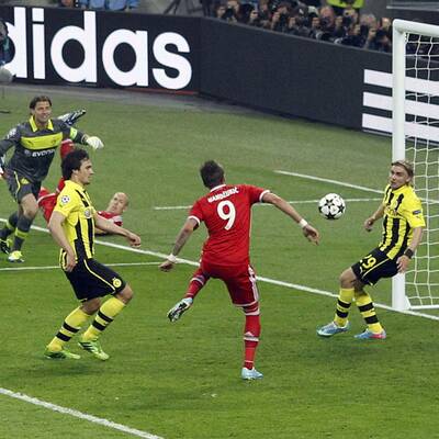  Bayern gegen Dortmund. Das Finale der Champions League in Wembley.