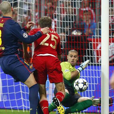 Alle Tore der Bayern gegen Barca