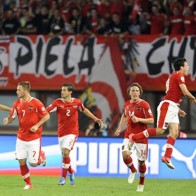 Zlatko Junuzovic erzielt den 1:2 Anschlusstreffer gegen Deutschland