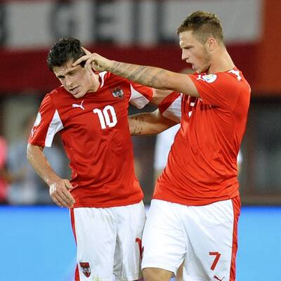 Zlatko Junuzovic erzielt den 1:2 Anschlusstreffer gegen Deutschland