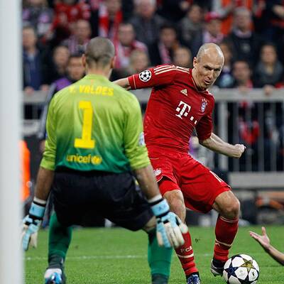 Alle Tore der Bayern gegen Barca