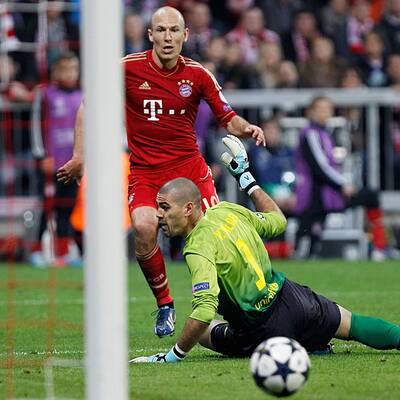 Alle Tore der Bayern gegen Barca