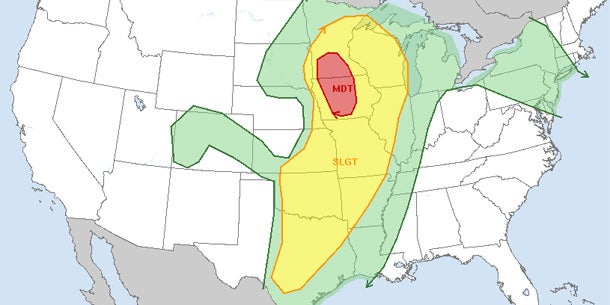 Schon wieder Tornados in den USA