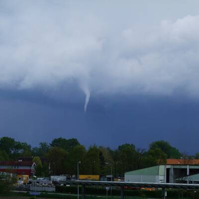 Beinahe-Tornado über Perg