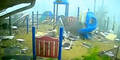Tornado fegt über Spielplatz