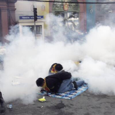 Polizei löst Demo in Bangkok auf