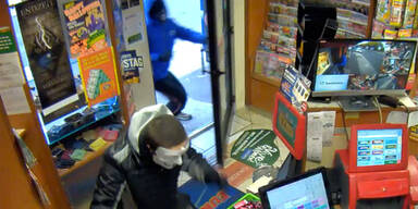 Trafik-Raub: Zwei Täter auf der Flucht 