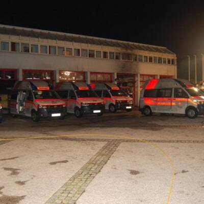 Brand in Feuerwehrhaus in Traun