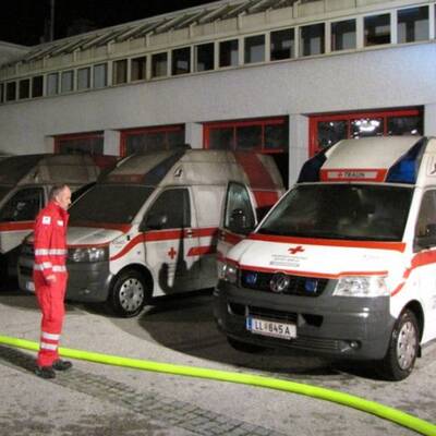 Brand in Feuerwehrhaus in Traun