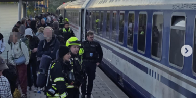 Traunstein zug evakujiert