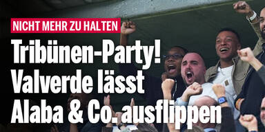 Tribünen-Party! Valverde-Hattrick lässt Alaba & Co. komplett ausflippen