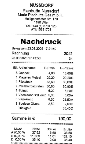 Nobellokal verrechnete automatisch 20 Prozent Trinkgeld