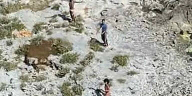 Trio &uuml;berlebte 33 Tage auf einsamer Insel