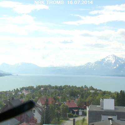 30 Grad und Schnee hinter Tromsö