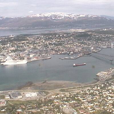 30 Grad und Schnee hinter Tromsö