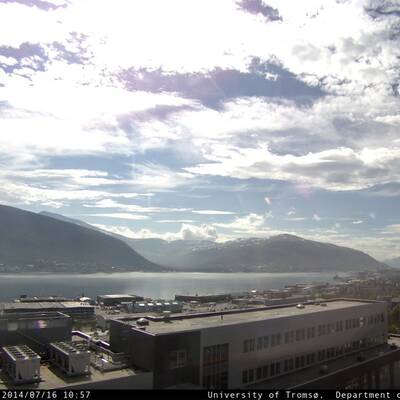 30 Grad und Schnee hinter Tromsö