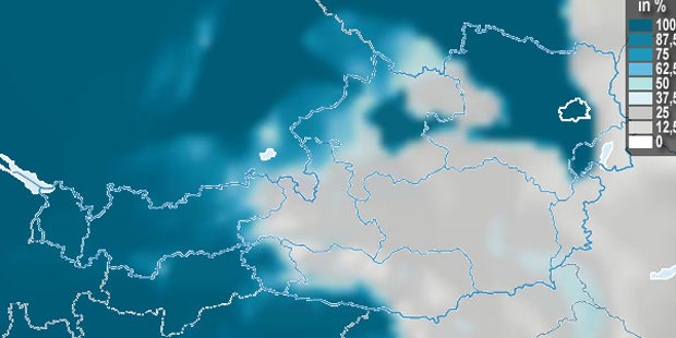 Grauer Nebel hüllt Wien ein