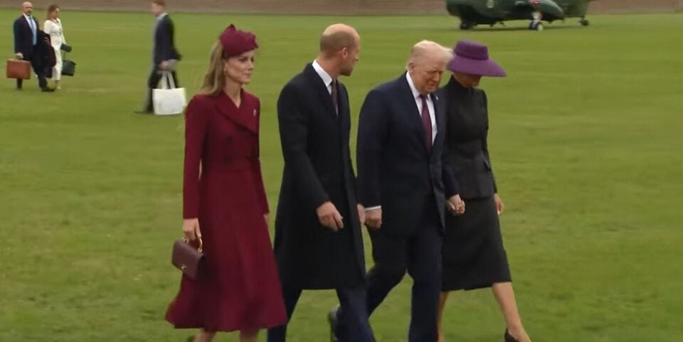 Trump trifft König Charles, Camilla, Prinz Williams und Kate