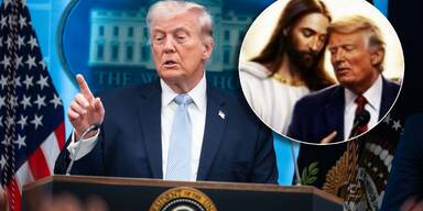 Trump postet schon wieder Bild mit Jesus