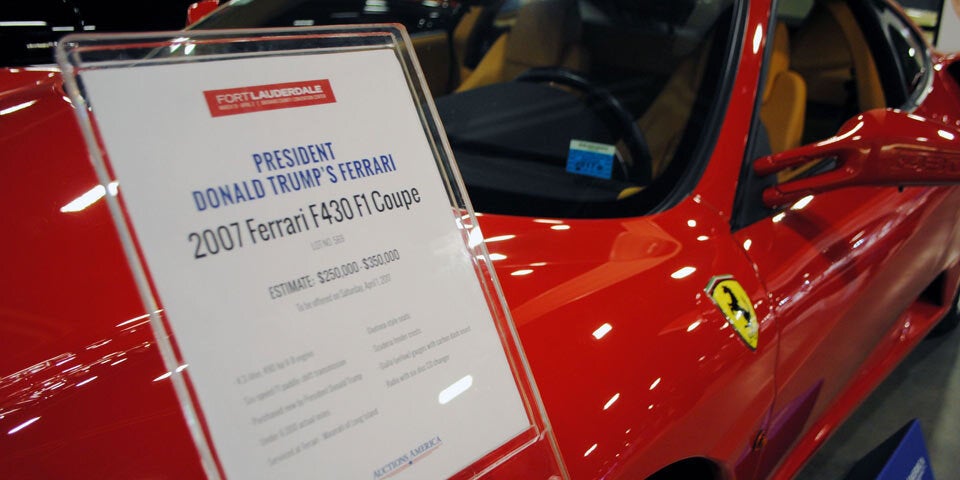 Trumps früherer Ferrari versteigert