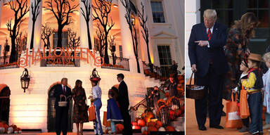 Trump: Halloween-Spaß vor dem weißen Haus
