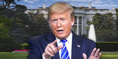 trump vor weißen Haus