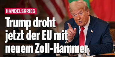 Trump droht jetzt der EU mit neuem Zoll-Hammer