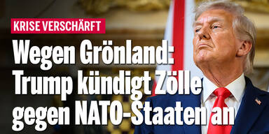 Wegen Grönland: Trump kündigt Hammer-Zölle gegen NATO-Staaten an