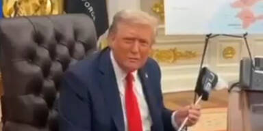 Ukrainisches Gastgeschenk: Trump bekommt Golfschläger