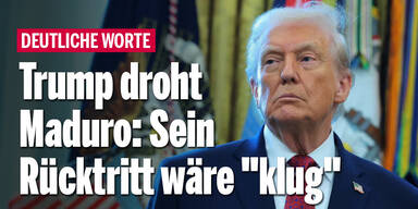 Trump droht Maduro: Rücktritt wäre 