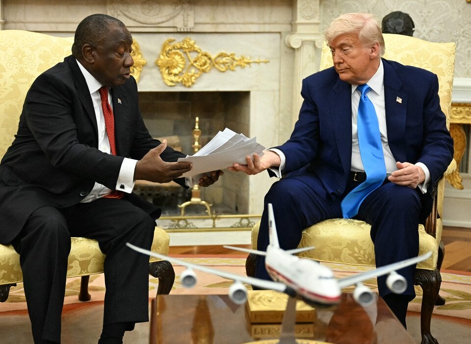 Südafrikas Präsident Cyril Ramaphosa und US-Präsident Donald Trump
