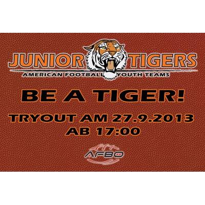 JUNIOR TIGERS TRYOUT am 27.9
