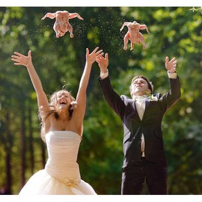 Crazy Hochzeitsfotos