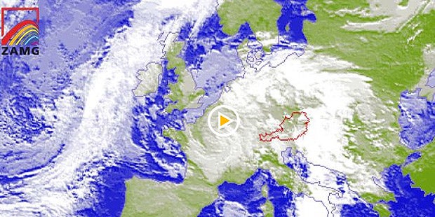 Schnee im Westen, Regenwalze im Osten