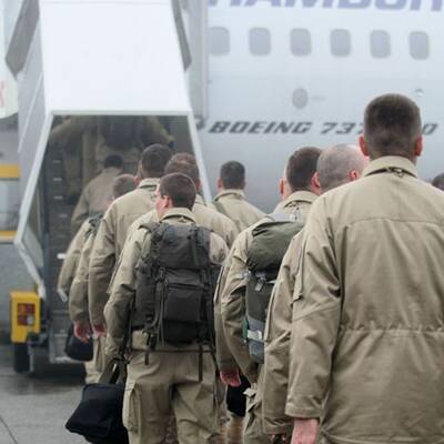 Langer Abschied unserer Jungs in die Krisenregion