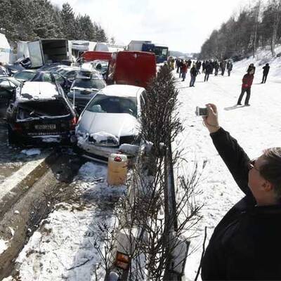 Massenkarambolage in Tschechien