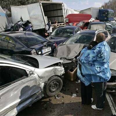 Massenkarambolage in Tschechien