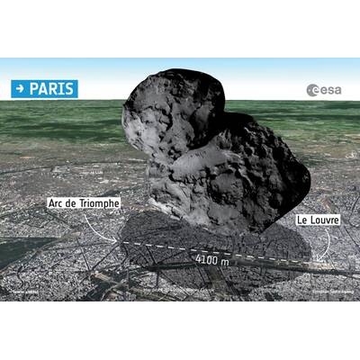  So schaut es auf 67P/Tschurjumow-Gerassimenko  genannt 