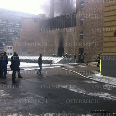 Feuer in der TU Wien