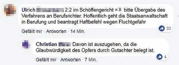 Shitstorm im Internet nach dem Urteil