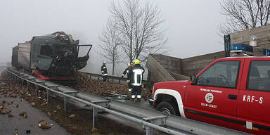 Lkw-Kollision forderte ein Todesopfer
